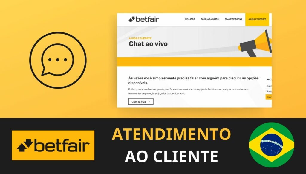 Suporte ao cliente no site da Betfair Brasil